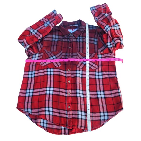 Lace Heart UPCYCLED Flannel | Large - Picture 3 of 6